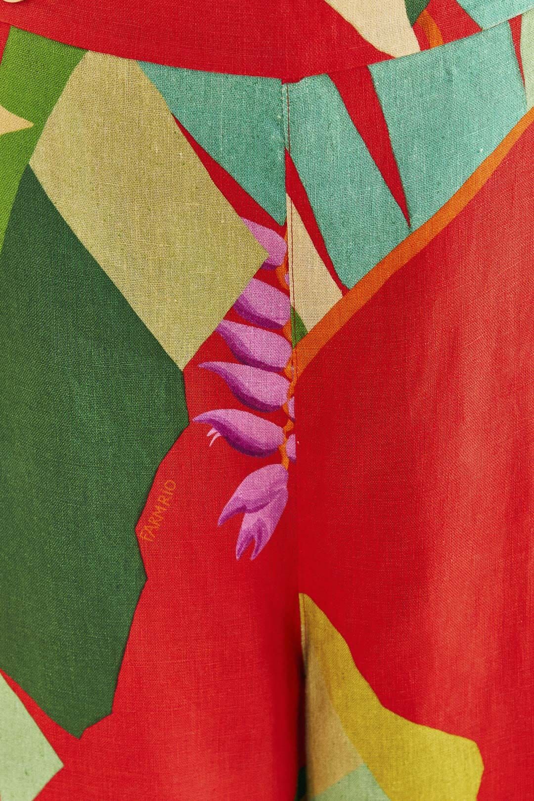 Red Heliconia Pants sold by FARM Rio product image thumbnail 5