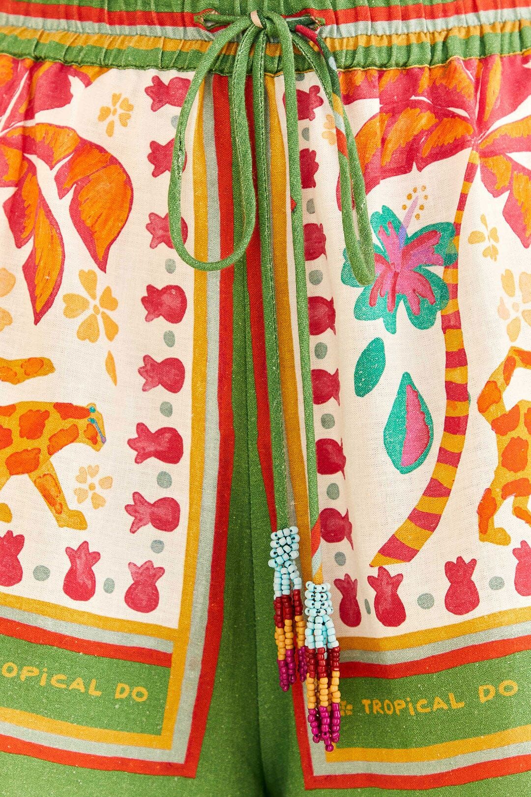 Green Tropical Life Shorts sold by FARM Rio product image thumbnail 4