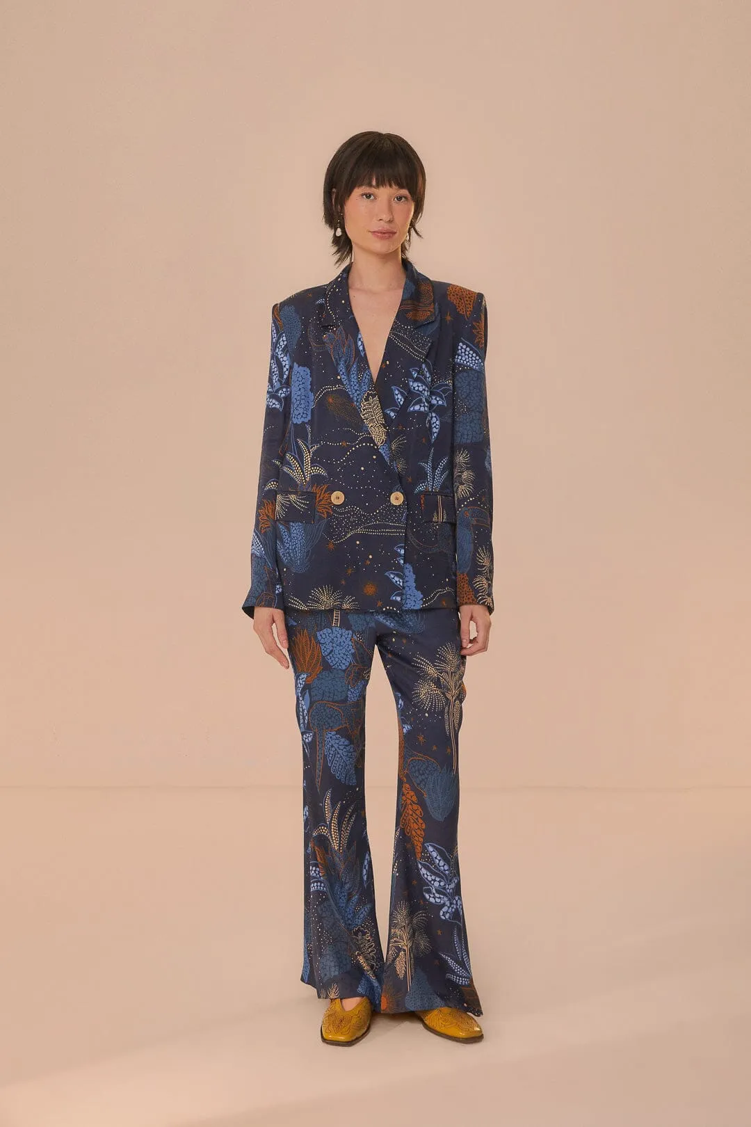 Navy Blue Night Jungle Blazer sold by FARM Rio product image thumbnail 2