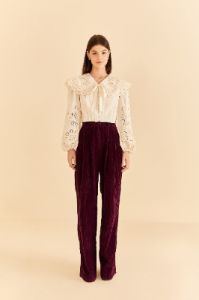 Off-White Richelieu Big Collar Blouse sold by FARM Rio
