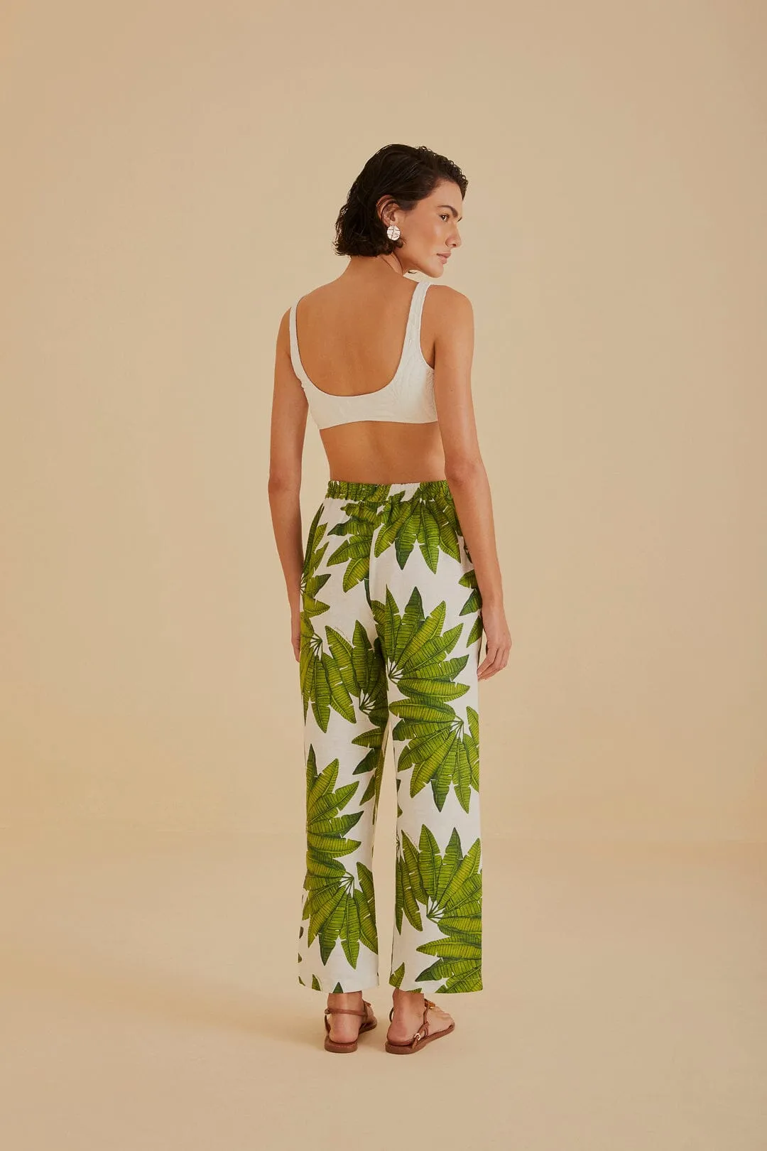 Off-White Palm Fan Pants sold by FARM Rio product image thumbnail 5
