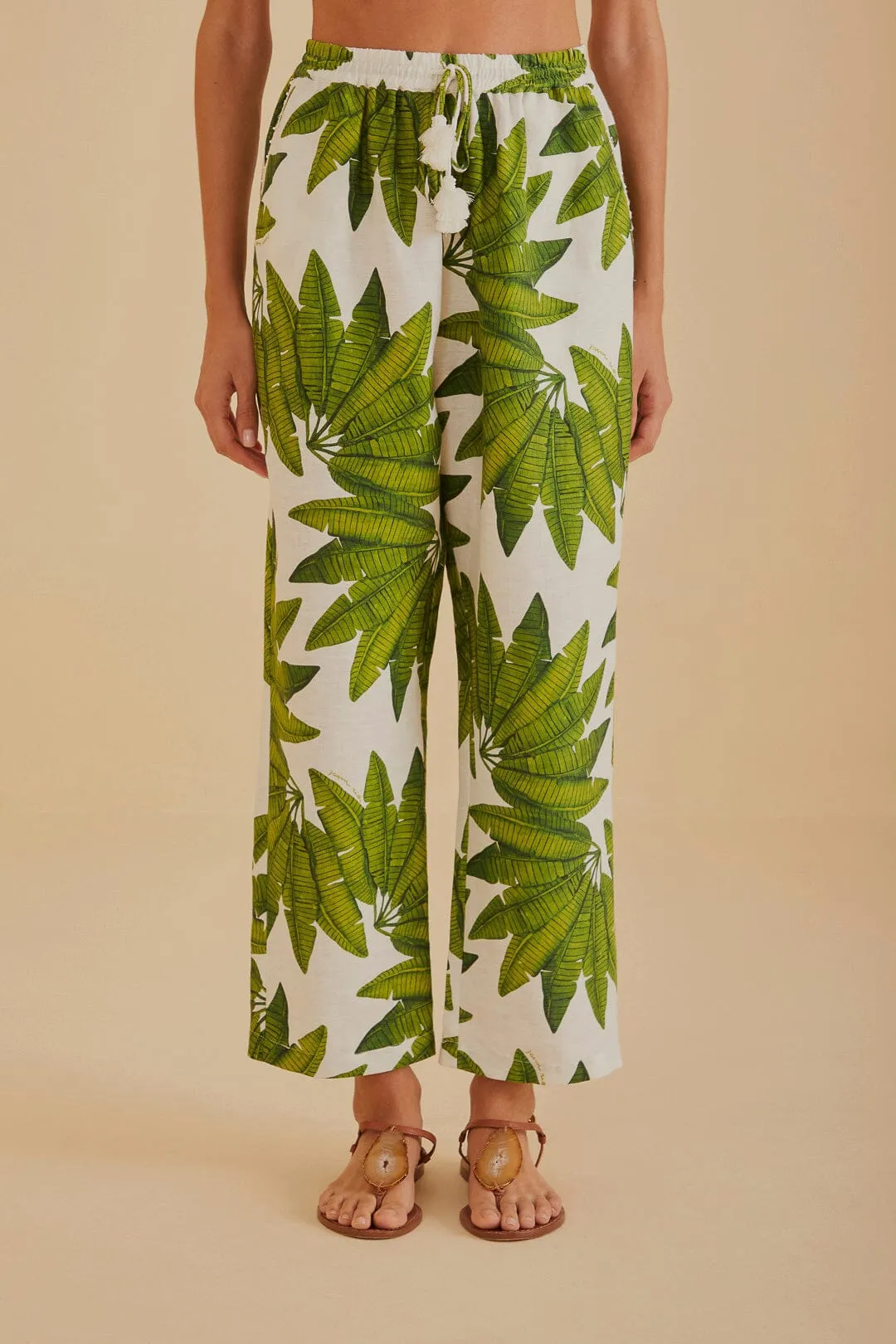 Off-White Palm Fan Pants sold by FARM Rio product image thumbnail 2