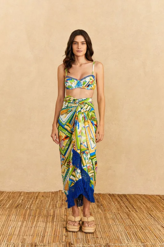 Bahia Mixed Scarves Sarong sold by FARM Rio