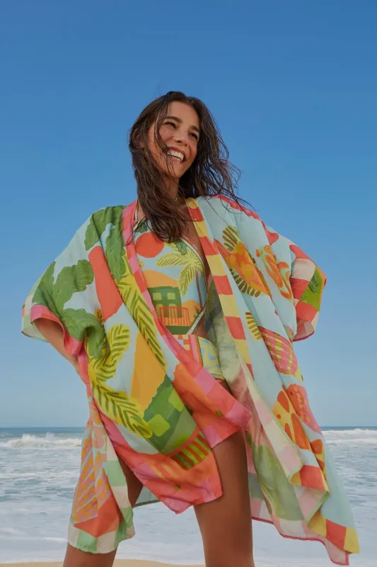 Beach Mixed Scarves Cover Up sold by FARM Rio