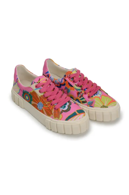 Pink Full Garden Flatform Sneaker sold by FARM Rio