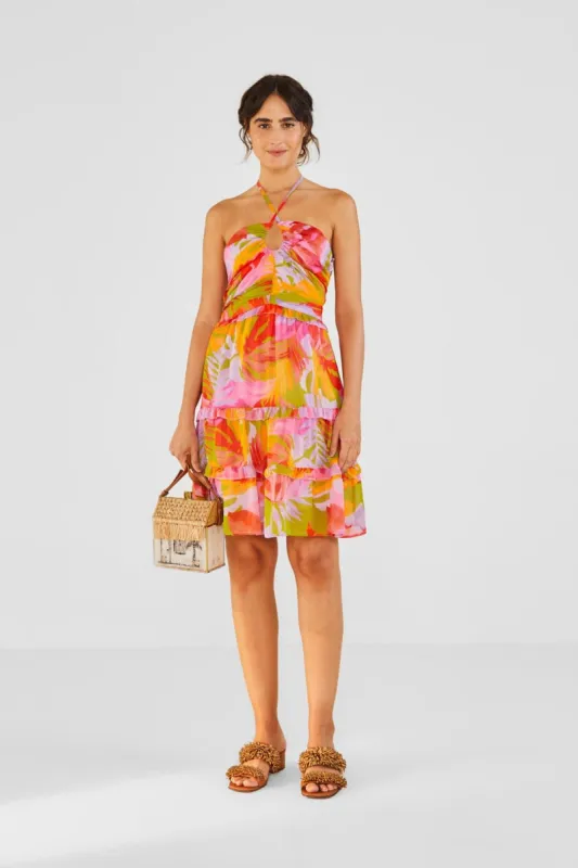 Colorful Leaves Mini Dress sold by FARM Rio