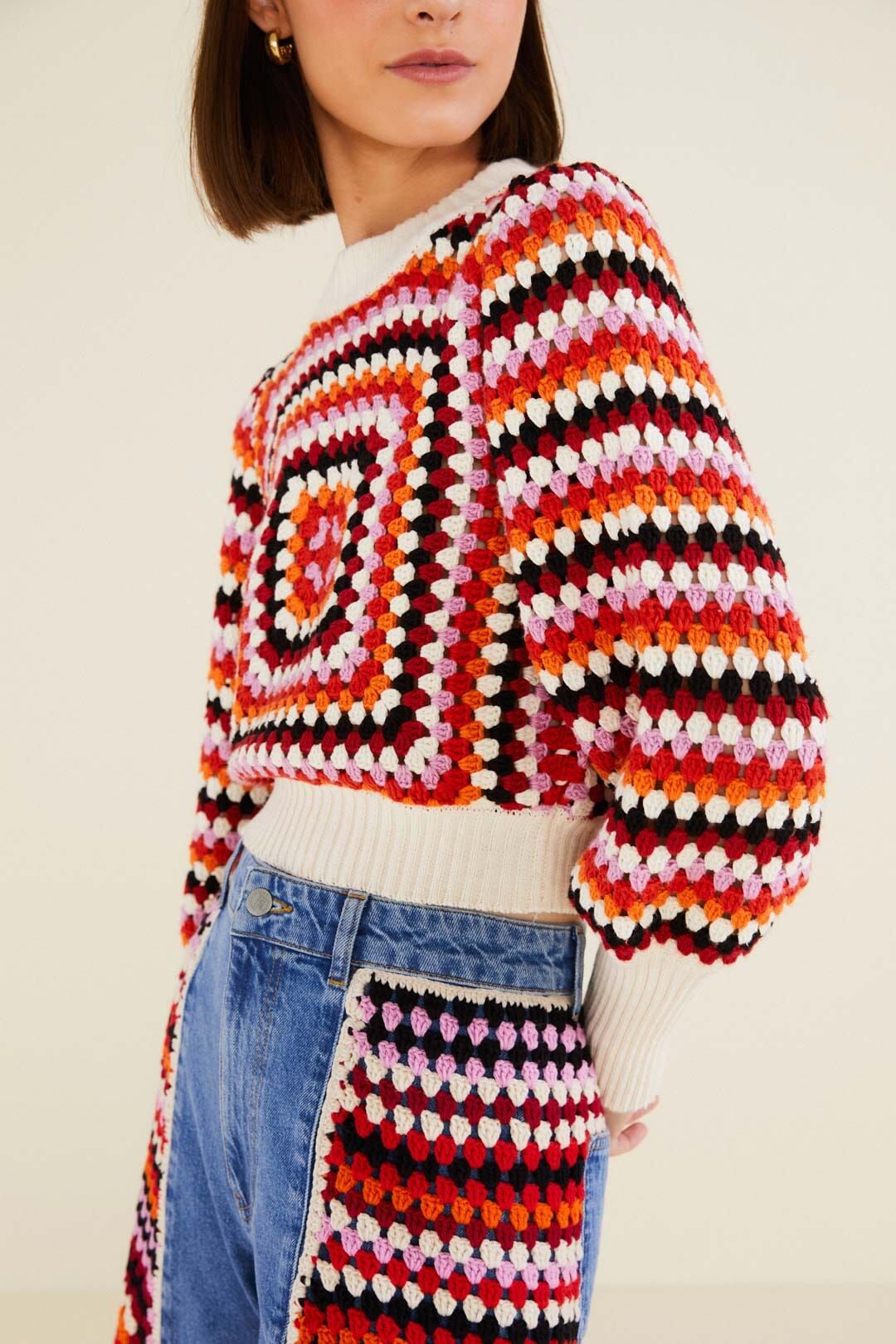 Multicolor Crochet Sweater sold by FARM Rio product image thumbnail 2