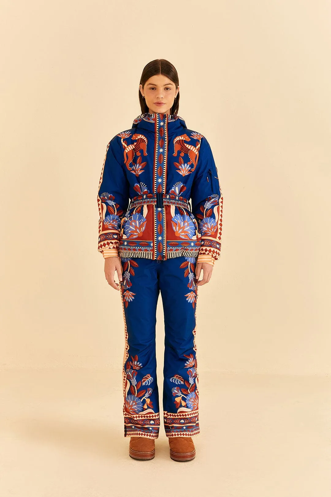 Blue Nature Beauty Ski Jacket sold by FARM Rio product image thumbnail 4