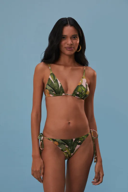 Banana Leaves Tie Side Bikini Bottom sold by FARM Rio