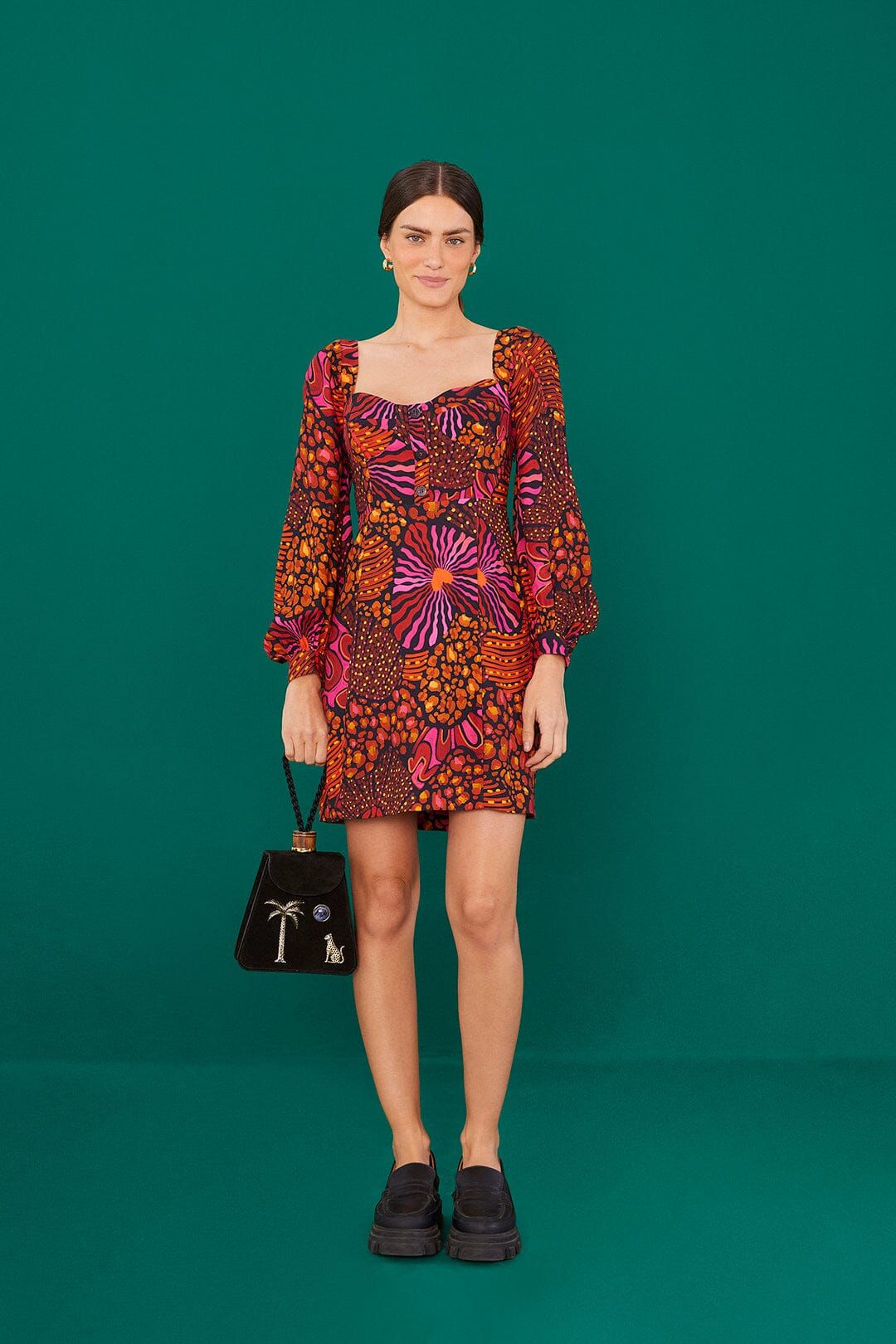 Leopard Hearts Mini Dress sold by FARM Rio product image thumbnail 2