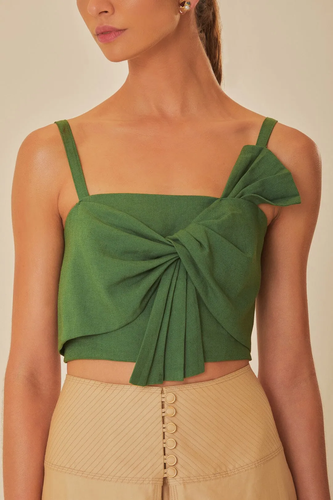 Green Front Bow Top sold by FARM Rio product image thumbnail 2