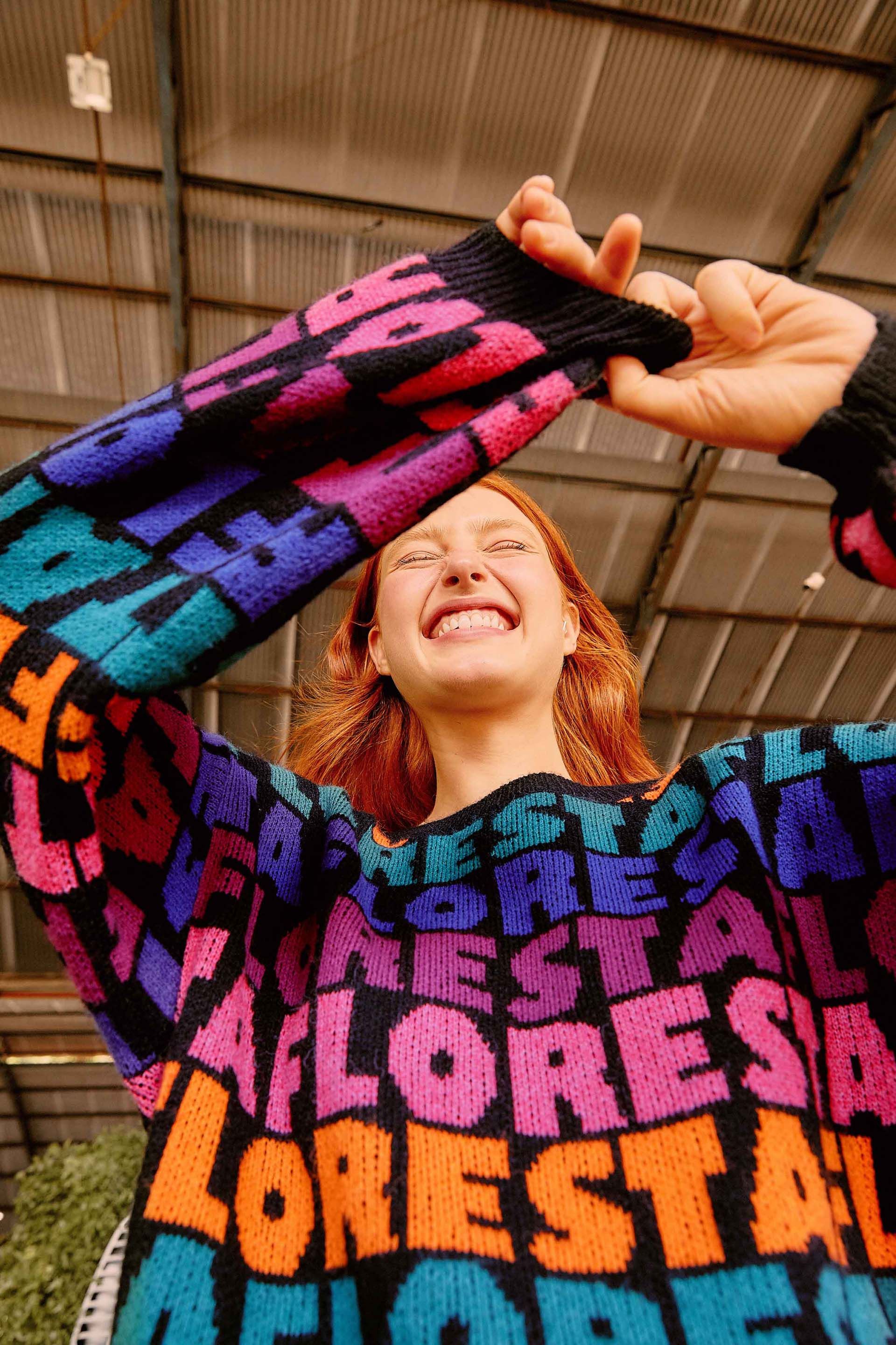 RAINBOW FLORESTA TRICOT BLACK sold by FARM Rio product image thumbnail 3