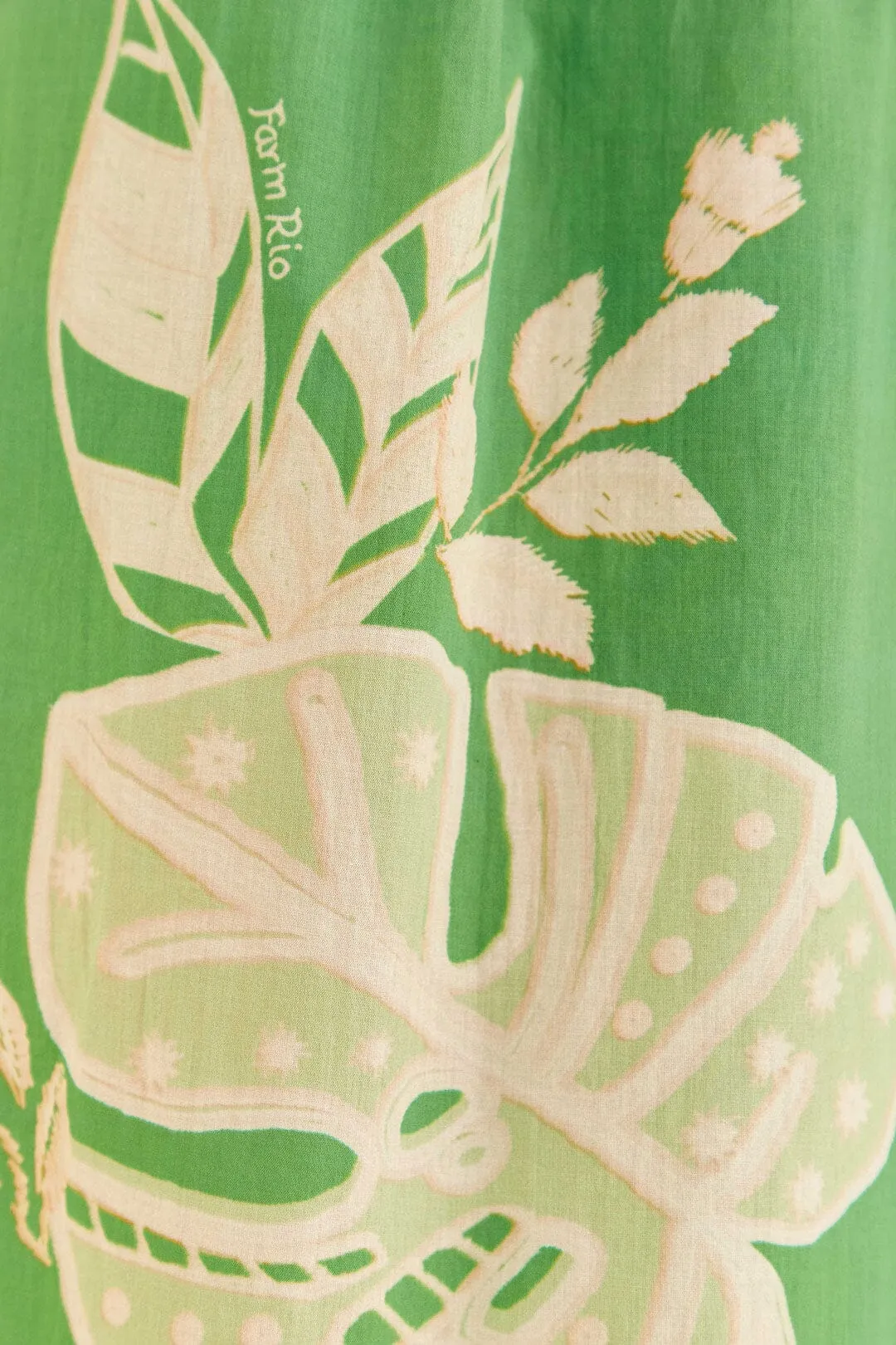 Green Lace Monsteras Jumpsuit sold by FARM Rio product image thumbnail 4