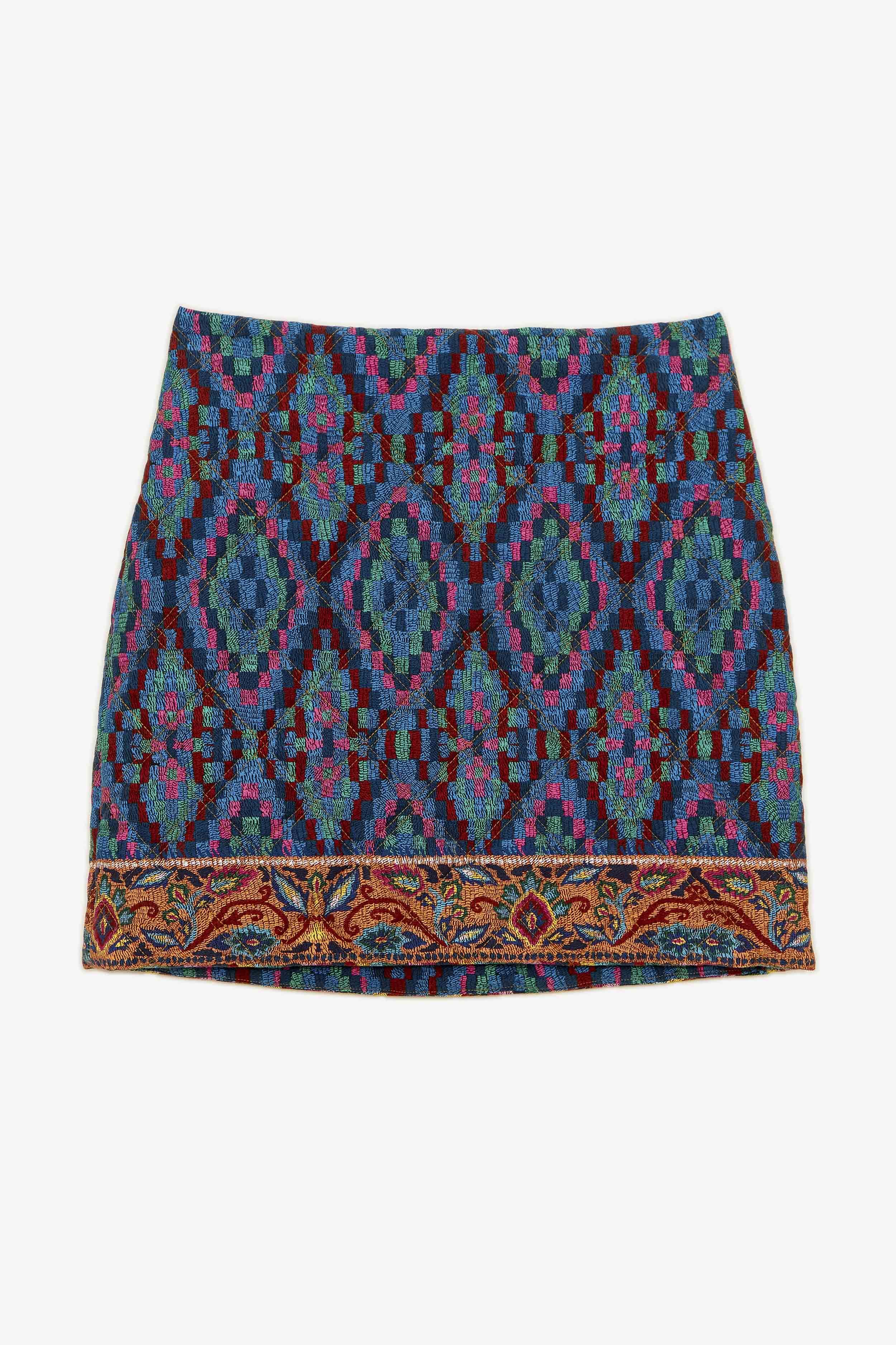 Blue Tapestry Scarf Mini Skirt sold by FARM Rio product image thumbnail 2