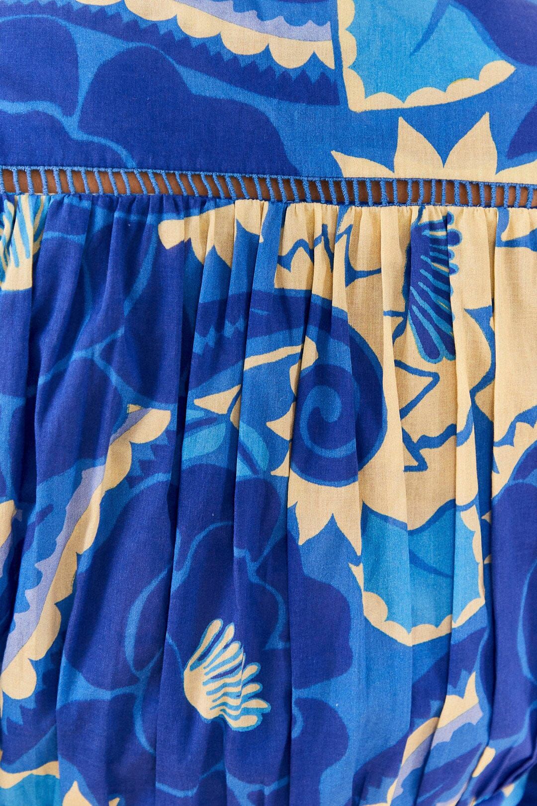 Blue Tropical Groove Blouse sold by FARM Rio product image thumbnail 4