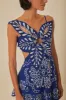 Blue Flower Richelieu Euroflax™ Premium Linen Midi Dress sold by FARM Rio