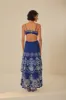 Blue Flower Richelieu Euroflax™ Premium Linen Midi Dress sold by FARM Rio