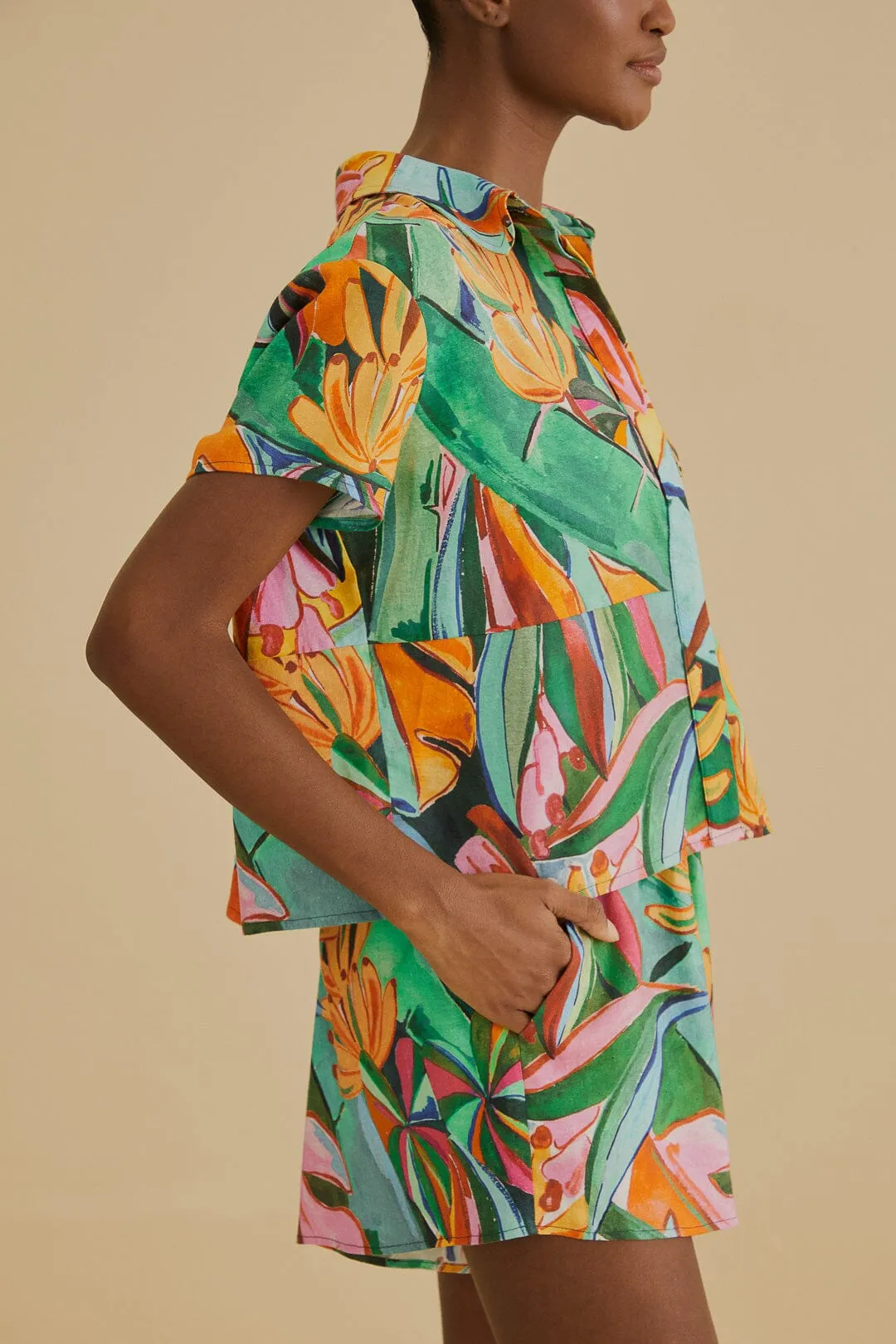 Banana Foliage Shorts sold by FARM Rio product image thumbnail 2