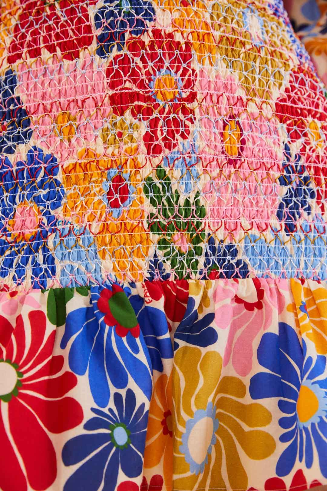 Sand Sunny Daisies Mini Dress sold by FARM Rio product image thumbnail 4