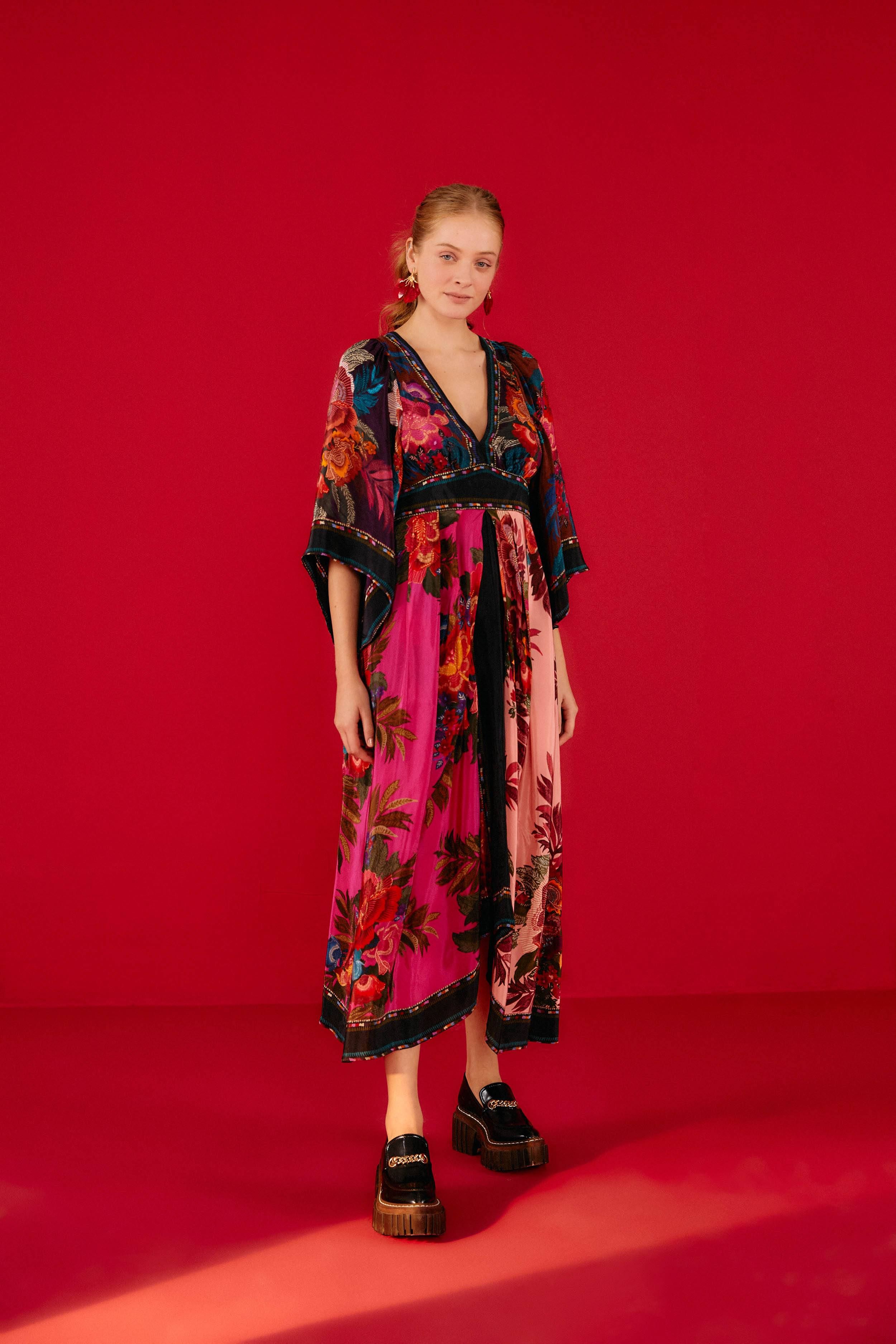 Flower Scarves Maxi Dress sold by FARM Rio product image thumbnail 4