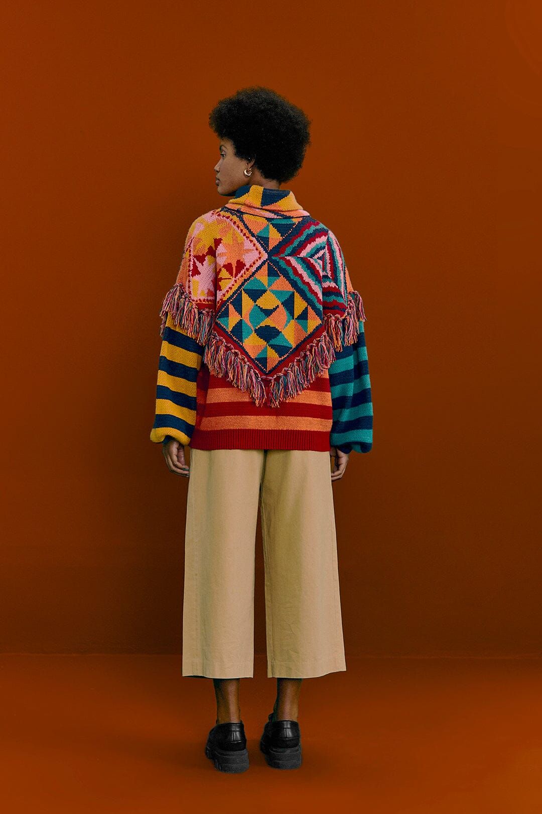 Graphic Scarves Sweater sold by FARM Rio product image thumbnail 3