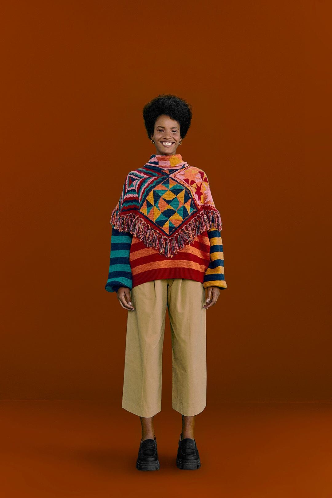 Graphic Scarves Sweater sold by FARM Rio product image thumbnail 2