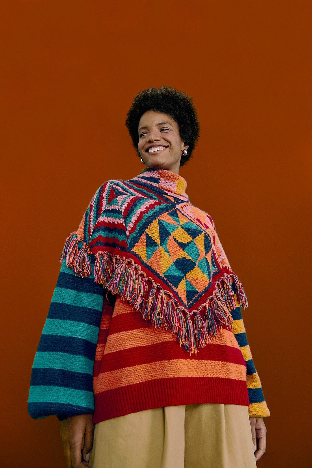 Graphic Scarves Sweater sold by FARM Rio