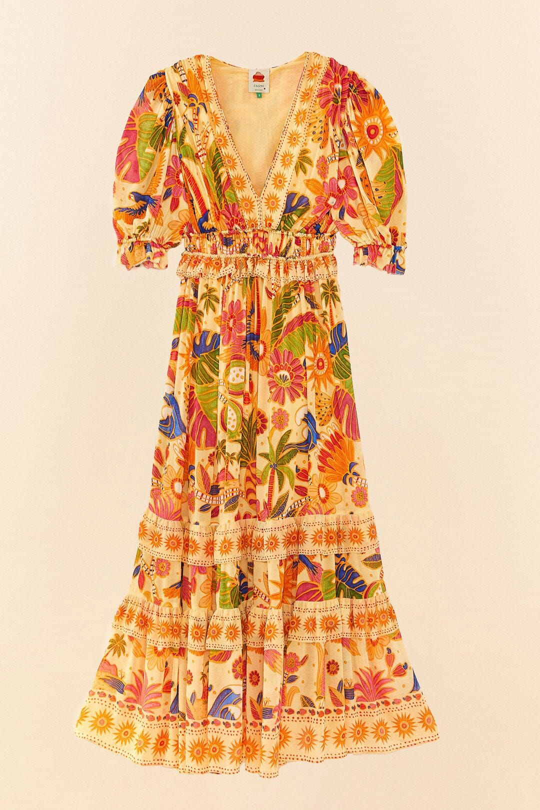 Yellow Rio Tapestry Maxi Dress sold by FARM Rio product image thumbnail 6
