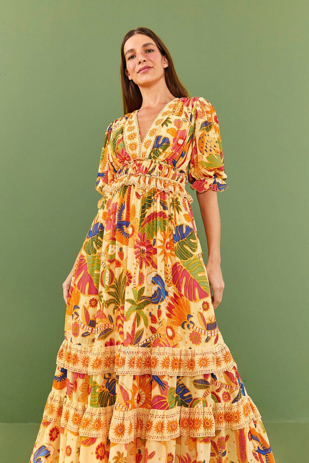 Yellow Rio Tapestry Maxi Dress sold by FARM Rio product image thumbnail 2