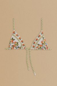 White Banana Vitamin Side Tie Bikini Top sold by FARM Rio