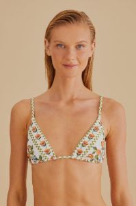 White Banana Vitamin Side Tie Bikini Top sold by FARM Rio