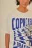Off-White Copacabana Organic Cotton Relaxed T-Shirt sold by FARM Rio