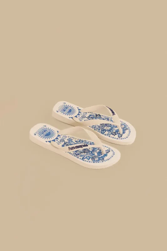 Flora Tapestry Havaianas sold by FARM Rio