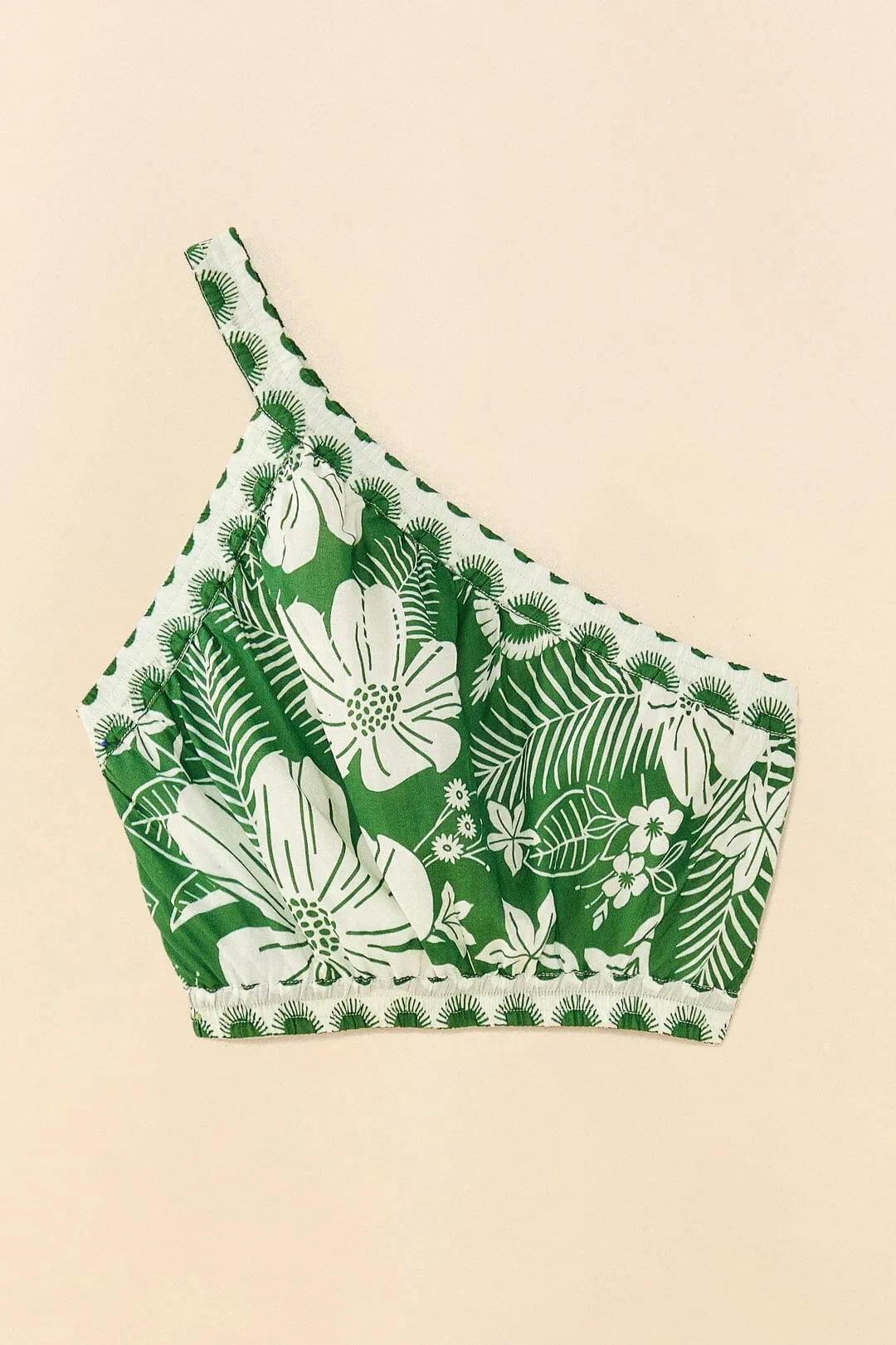 Off-White Macaw Elegance Crop Top sold by FARM Rio product image thumbnail 5