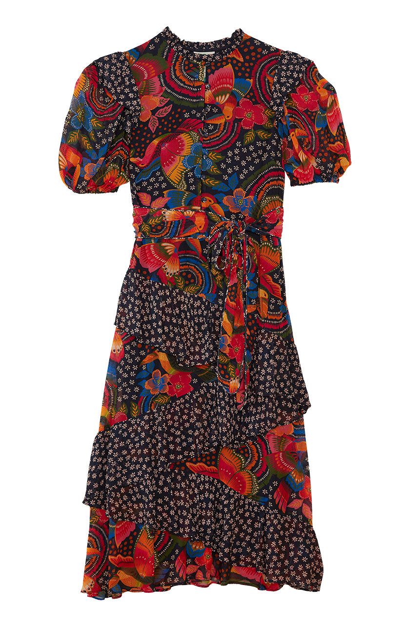 Black Toucanfly Midi Dress sold by FARM Rio product image thumbnail 6