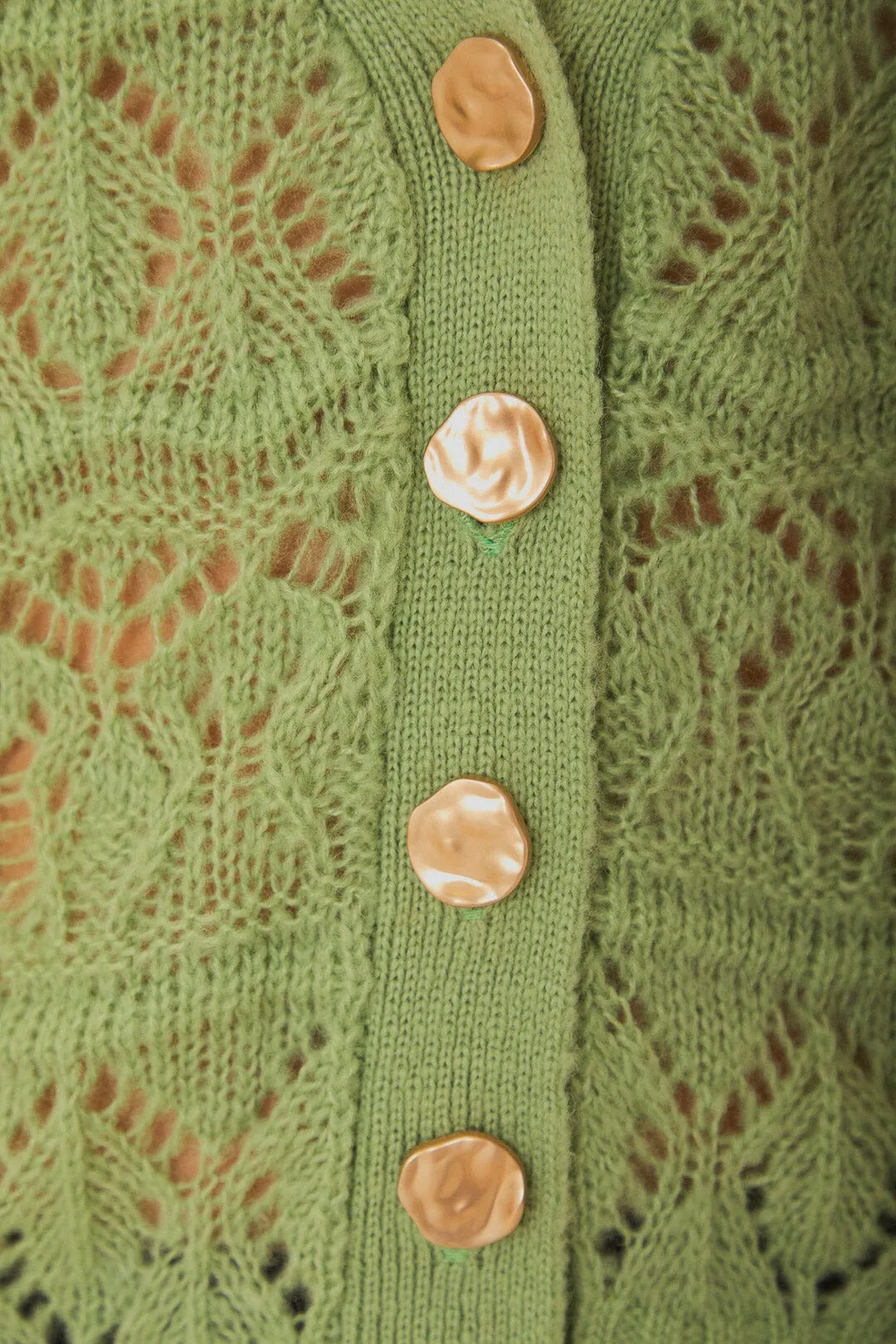 Green Textured Knit Cardigan sold by FARM Rio product image thumbnail 5