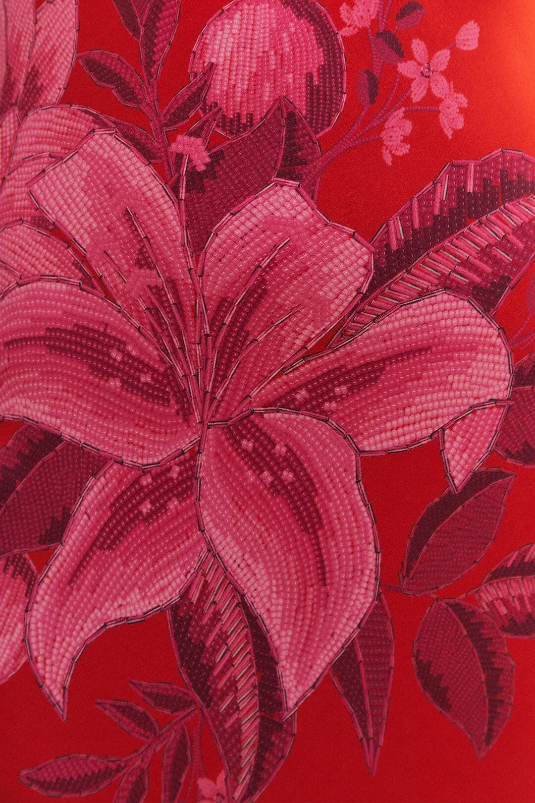 Red Summer Fruit Lenzing™ Ecovero™ Viscose Maxi Dress sold by FARM Rio product image thumbnail 5