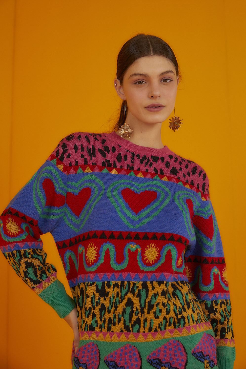 Graphic Elements Ainika Sweater sold by FARM Rio