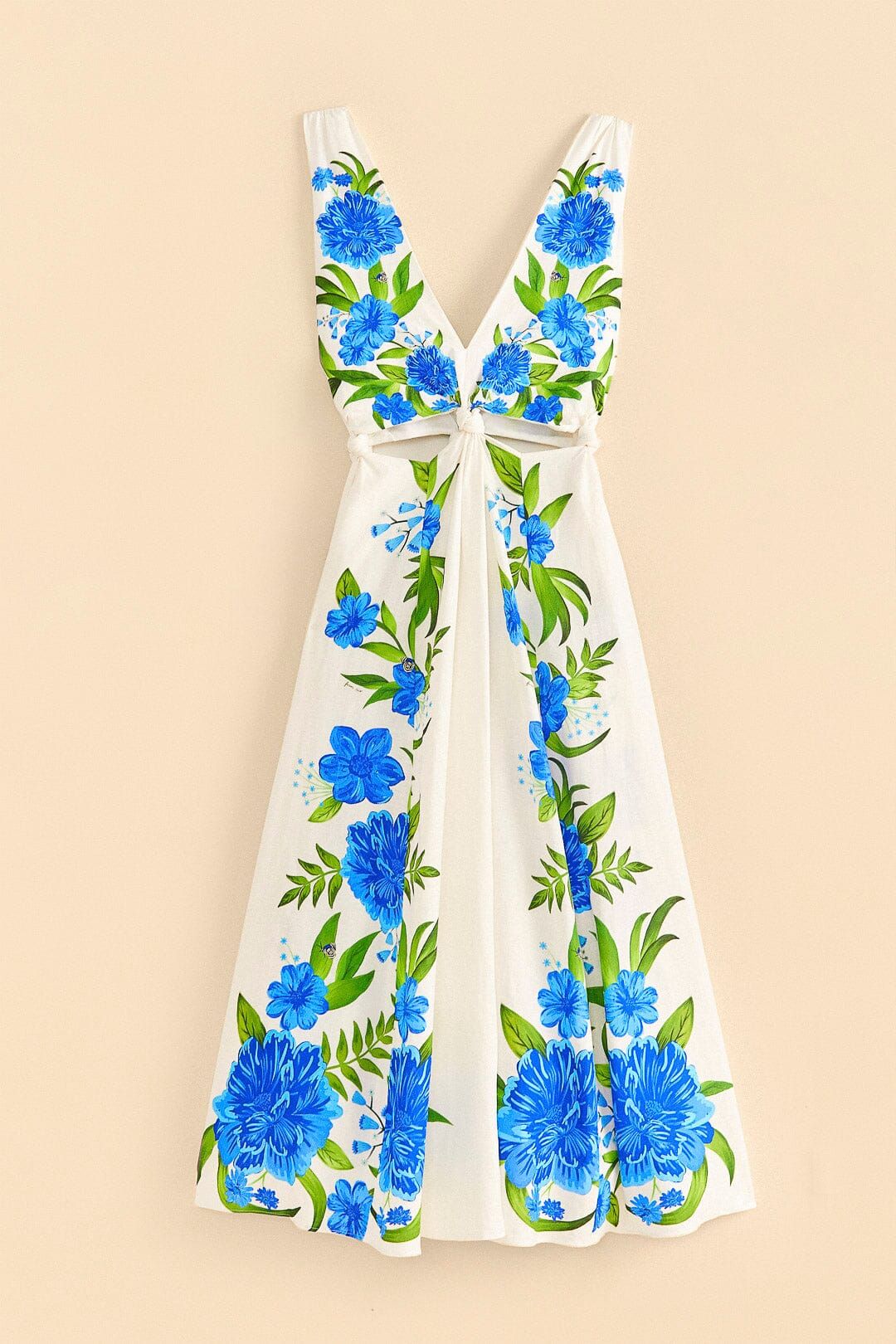 Off-White Romantic Garden Midi Dress sold by FARM Rio product image thumbnail 5