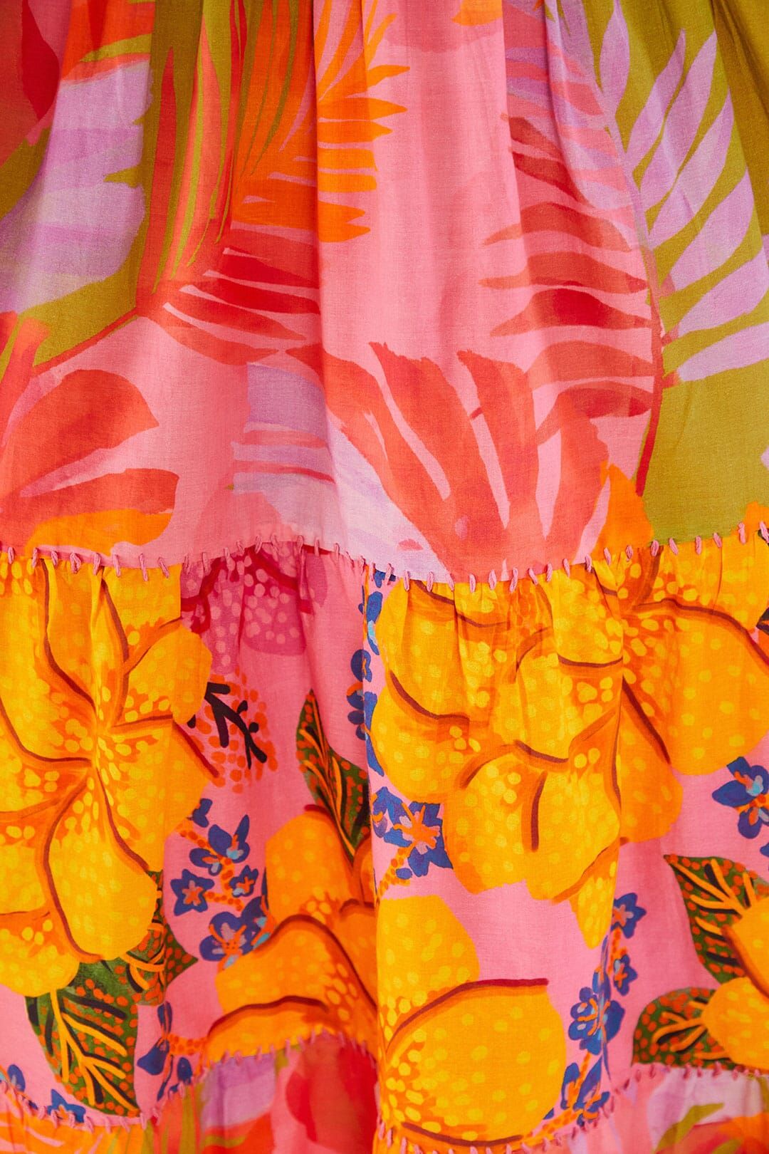 Mixed Pink Prints Maxi Dress sold by FARM Rio product image thumbnail 4