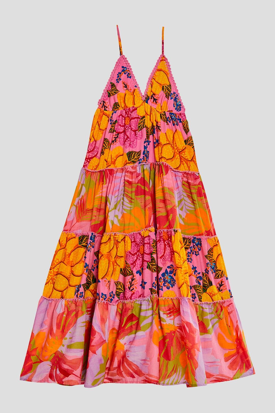 Mixed Pink Prints Maxi Dress sold by FARM Rio product image thumbnail 5