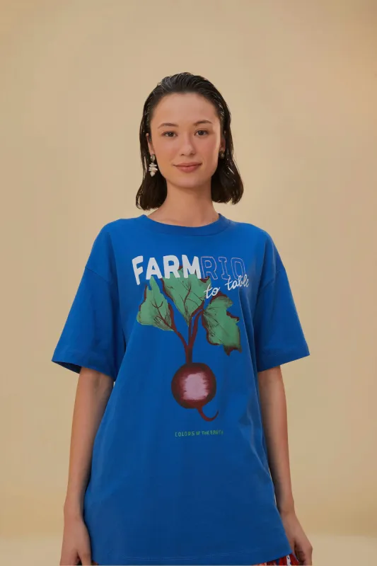 Blue Beet Farm To Table Organic Cotton T-Shirt sold by FARM Rio