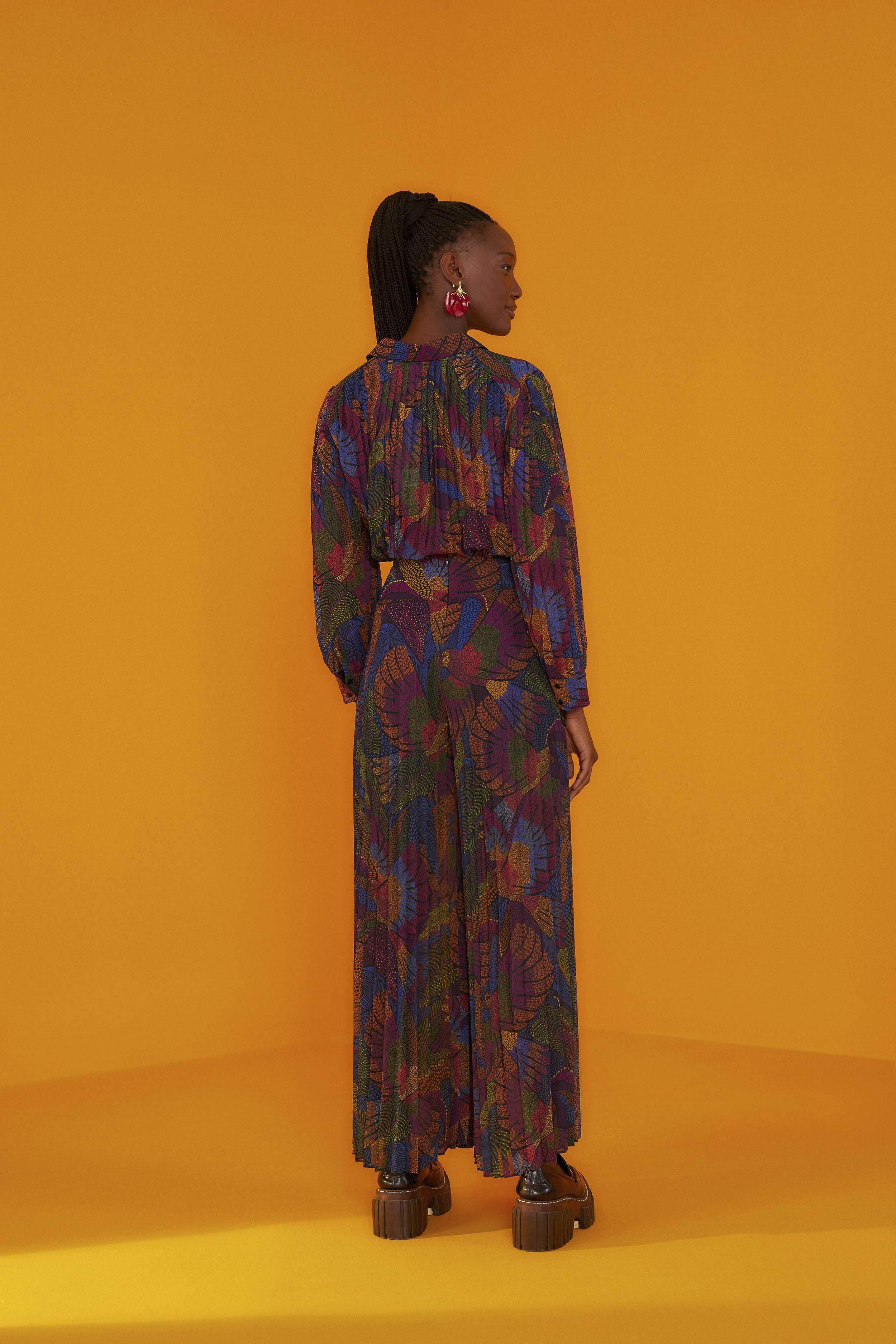 Dotted Macaws Pleated Pants sold by FARM Rio product image thumbnail 2