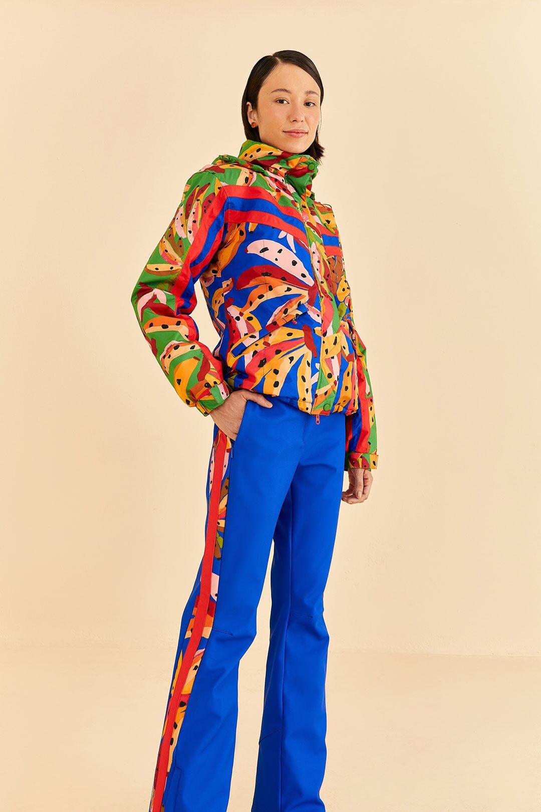 Blue Colorful Bananas Ski Pants sold by FARM Rio