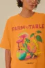 Orange Farm Rio To Table Organic Cotton T-Shirt sold by FARM Rio