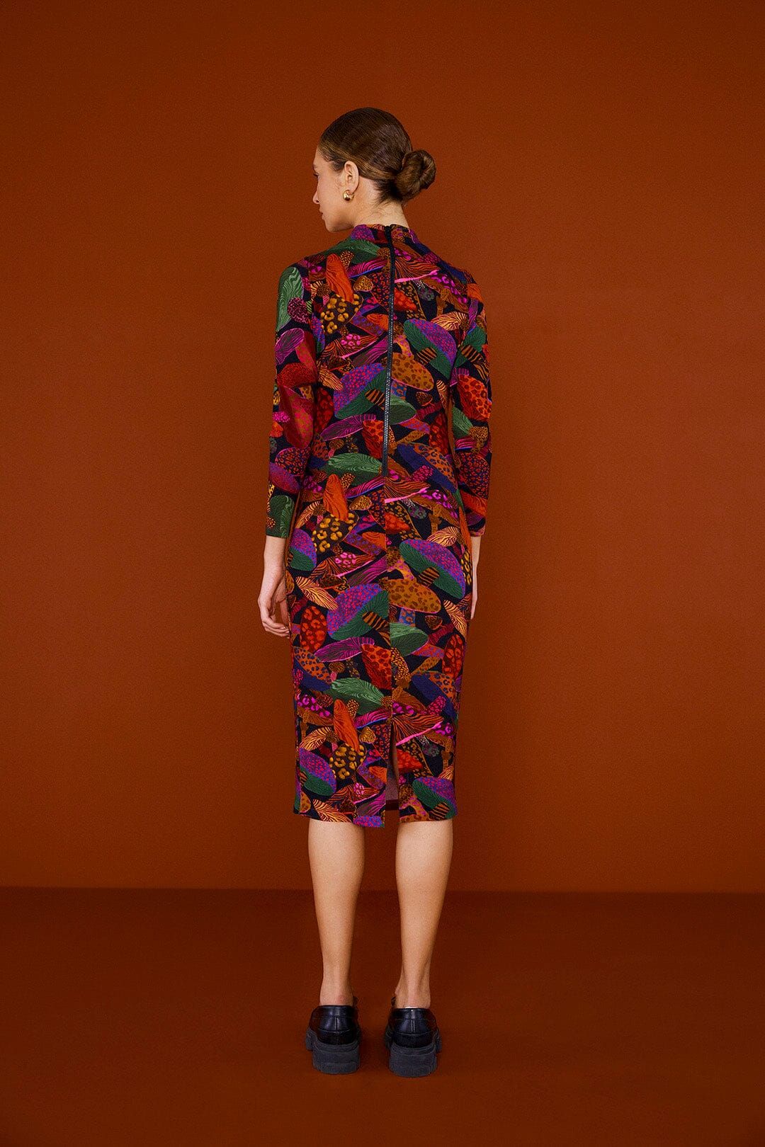 Leopard Mushroom Lenzing™ Ecovero™ Viscose Dress sold by FARM Rio product image thumbnail 3