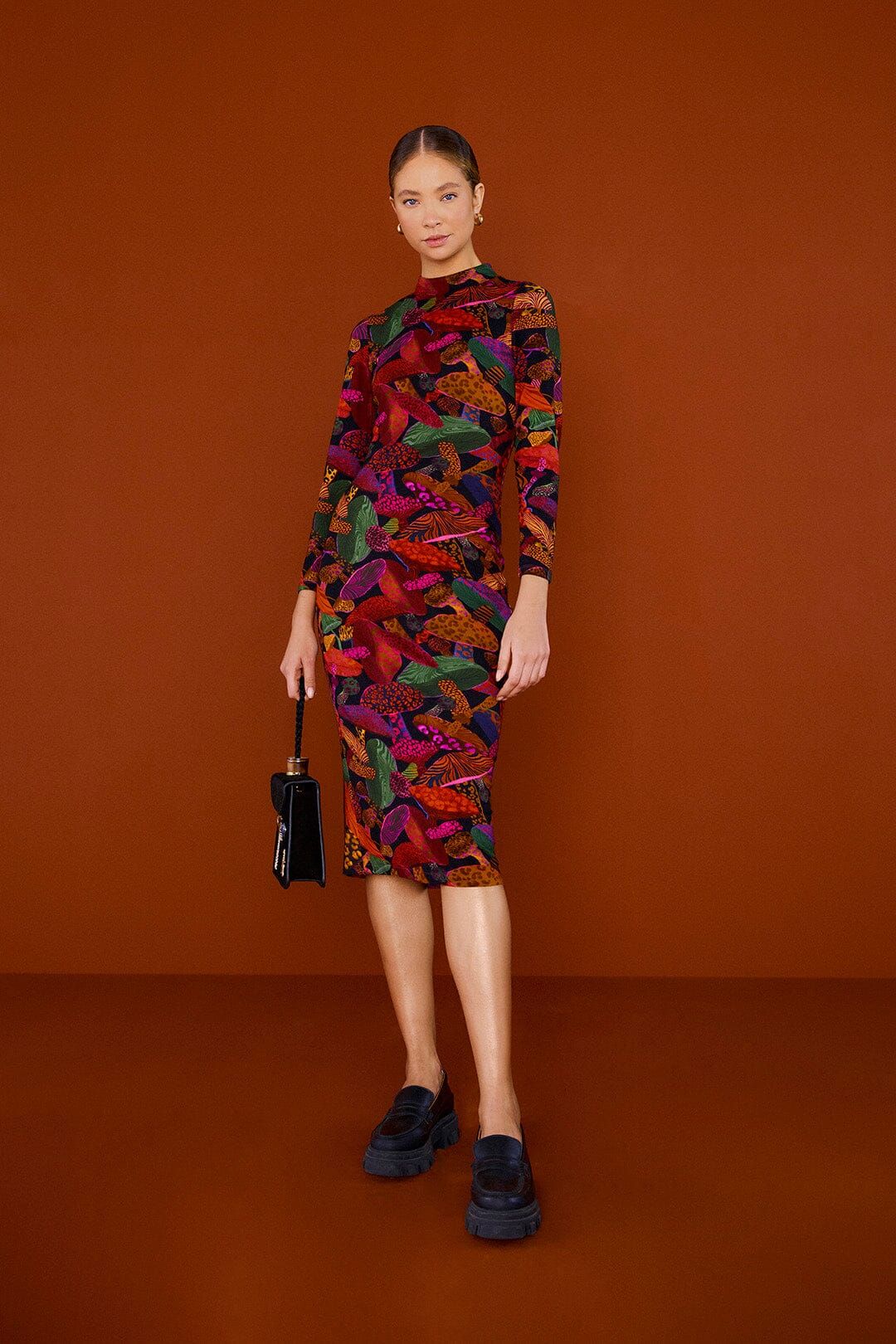 Leopard Mushroom Lenzing™ Ecovero™ Viscose Dress sold by FARM Rio