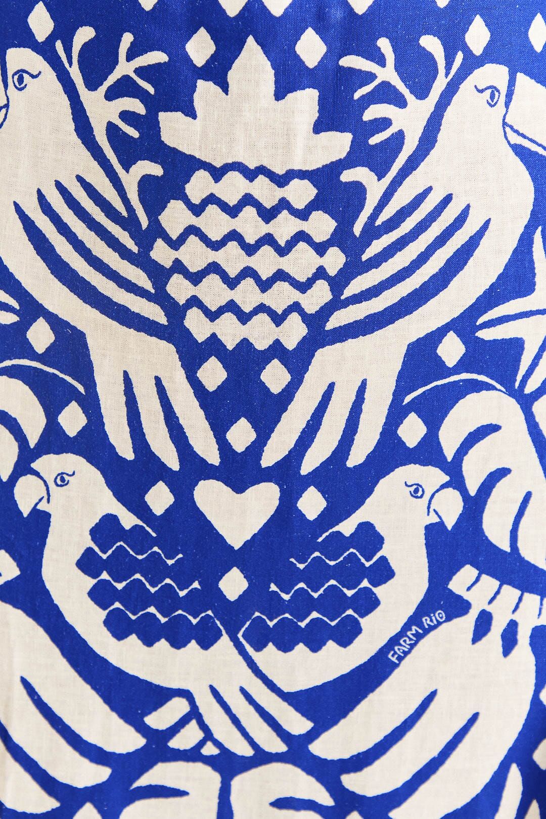 Navy Blue Jungle Scarf Midi Dress sold by FARM Rio product image thumbnail 6