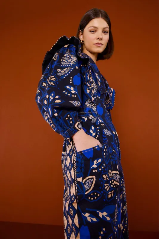 Black Macaw Forest Jumpsuit made by FARM Rio