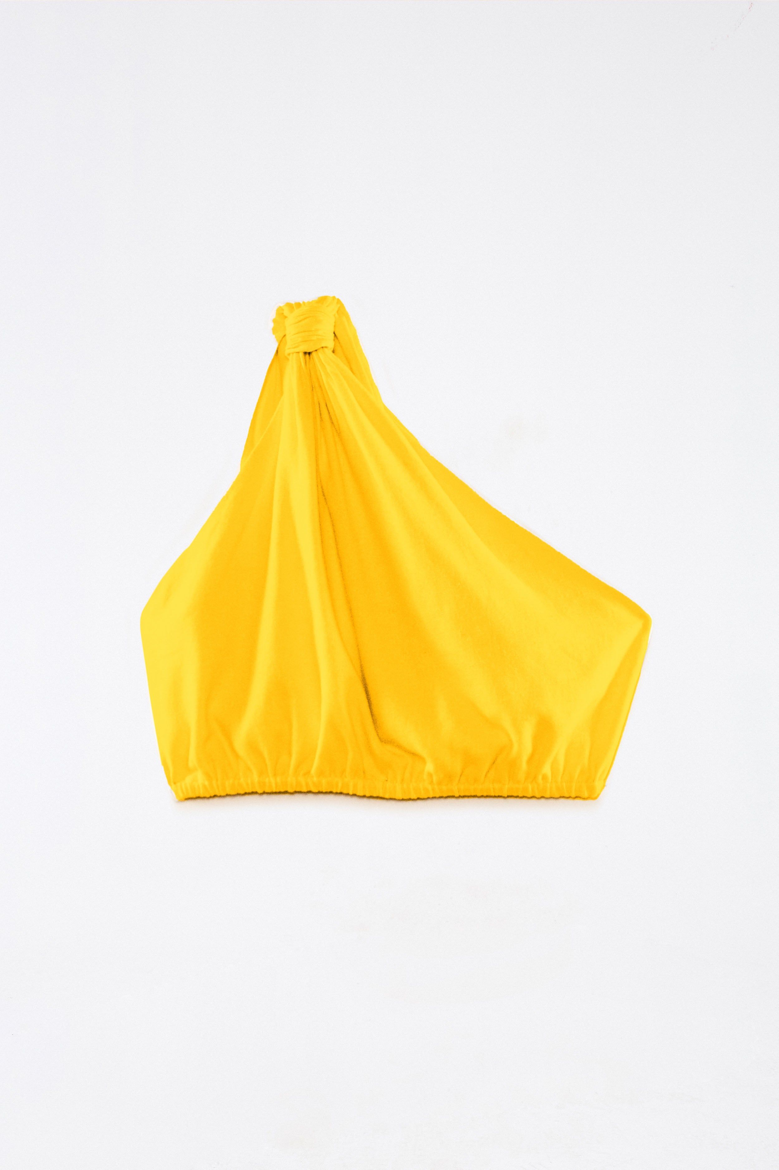 YELLOW KNOT CROP TOP sold by FARM Rio product image thumbnail 5